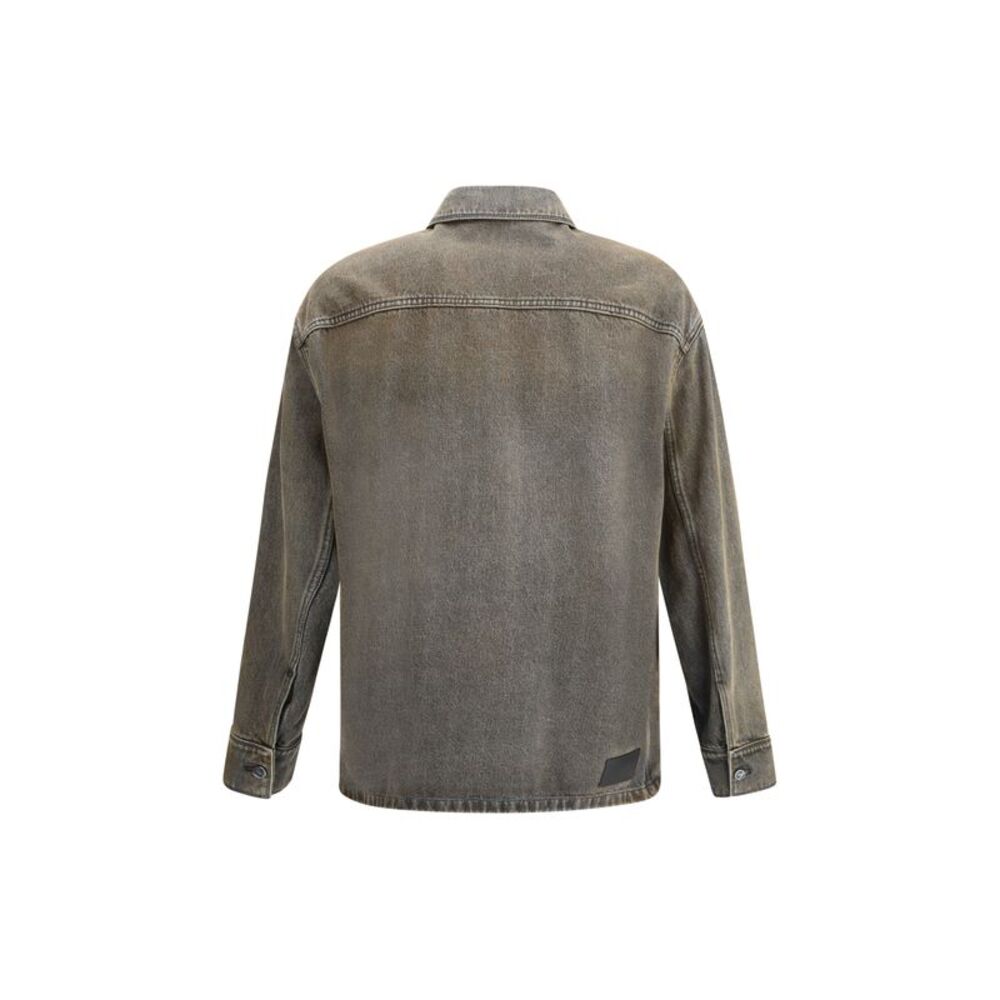Fendi Men Overdyed Denim Shirt - Picture 2 of 3